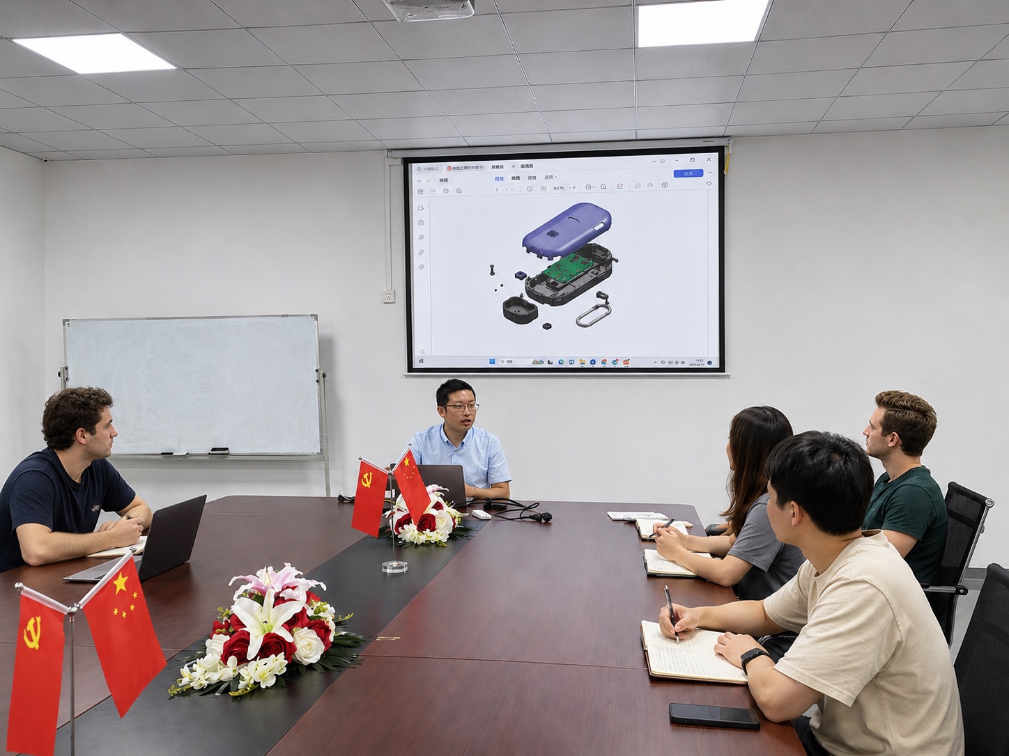 Protek engineering meeting and product design discussion